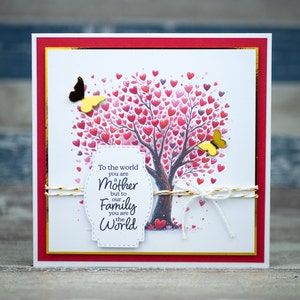 Cartão de Dia das Mães, Cartão de Feliz Dia das Mães, Cartões Feitos à Mão, Cartão Floral de Dia das Mães, Cartão Floral, Cartão Feito à Mão, Cartões 3D