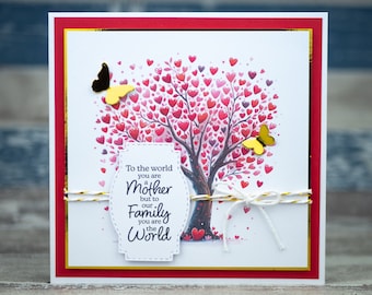 Mother's Day Card, Happy Mother's Day Card, Handmade Cards, Floral Mother's Day Card, Floral Card, Handcrafted Card, 3D cards