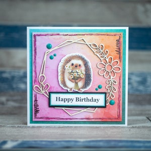 Carte de joyeux anniversaire faite main pour enfant, brillante, carte faite main de luxe, carte magique licorne,
