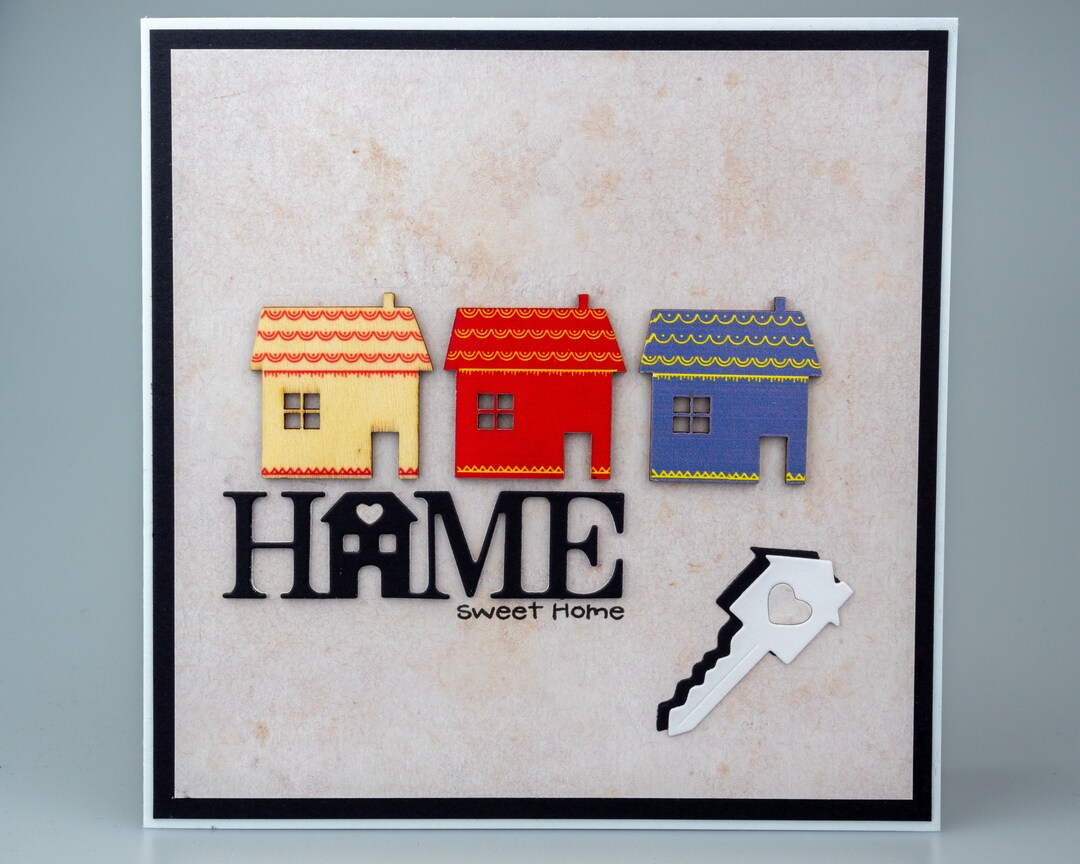 Handmade Greeting Card / New Home /happy New Home Card / Moving House ...