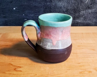 Georgia handmade pottery mug | ceramic mug | big mug | Coffee mug | coffee lover | Gift for her | 12 ounce Mug | Ceramics | Pottery