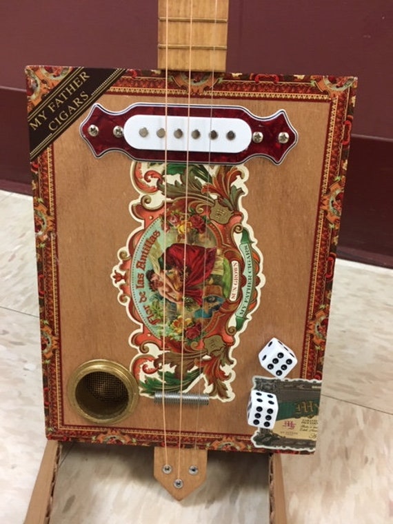 cigarette box guitar Custom Handmade Cigar Box Guitars