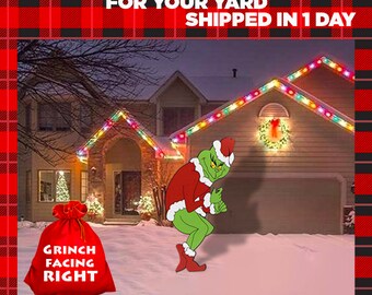 Huge 48h X 21w Grinch Stealing Christmas Lights Etsy