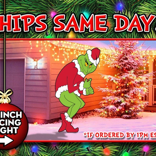 Huge Combo Grinch Stealing Christmas Lights RIGHT Facing Etsy