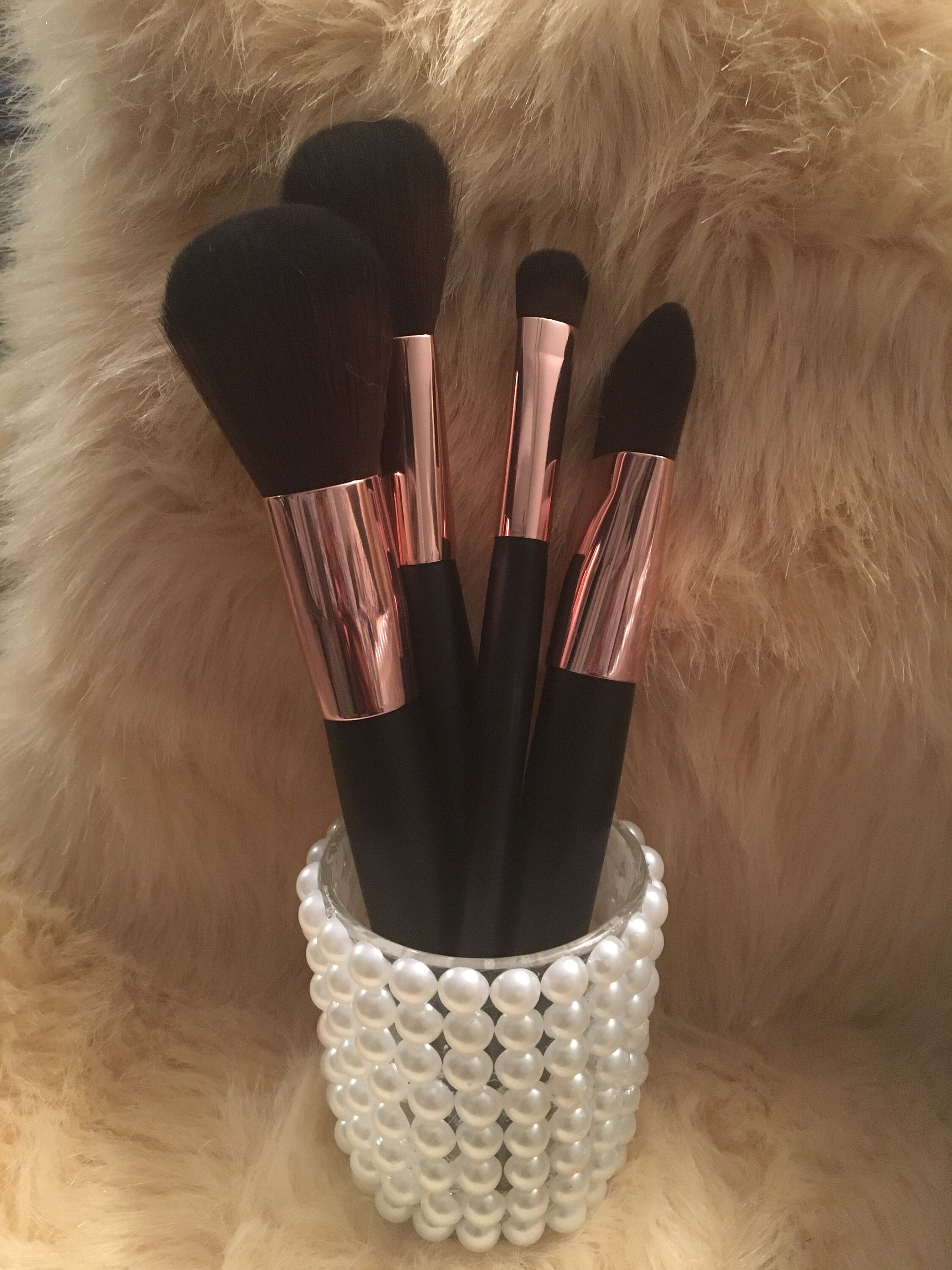 Mini pearl makeup brush holder Etsy