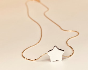 Star Necklace - Seashell & 14k Gold Filled