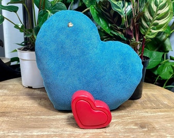 Voice Recording Heart Pillow, Memorial Keepsake Gift (6x8 in), up to 30 second record time