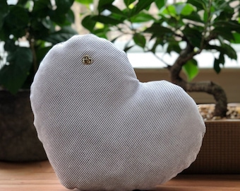 Custom Voice Recording Heart Pillow with 30 Sec. Recorder, 6" x 8", Voicemail Recording, Custom Voice Recordable Gift