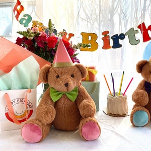 Singing Happy Birthday Bear Custom Happy Birthday Singing Bear Personalized Birthday Bear Musical Birthday Bear Birthday Gifts Etsy