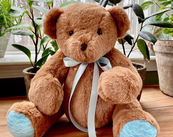 Therapeutic Weighted Teddy Bear - Gift for Anxiety - Comfort Bear - Anxiety Relief - 3 lb weighted bear - Therapy Bear - Anti-Stress Gift