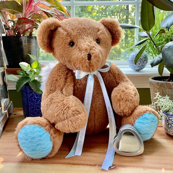 Teddy Bear Urn Custom Ribbon Urns for Human Ashes Huggable Etsy