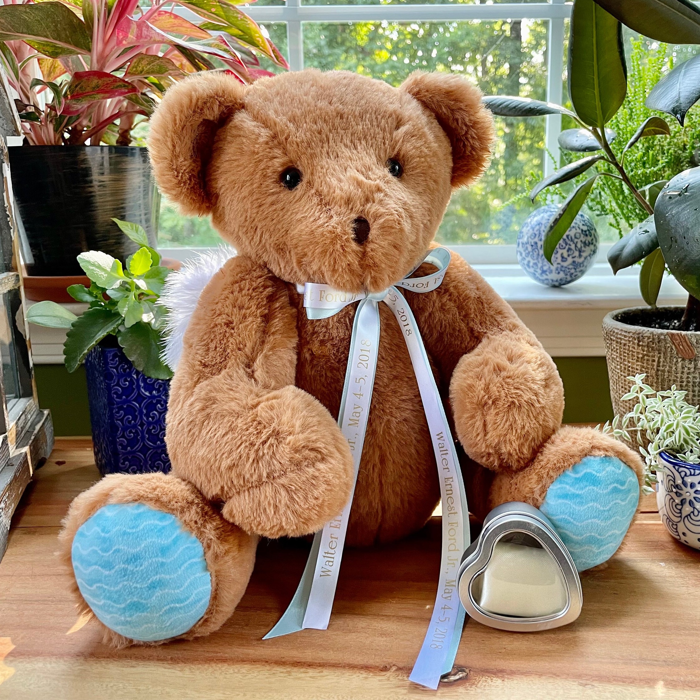 Custom Teddy Bear Urn - Urn for Infant - Urns for Human Ashes - Huggable Urn - Urn for Baby - Urn for Child - Miscarriage Urn - Cremation
