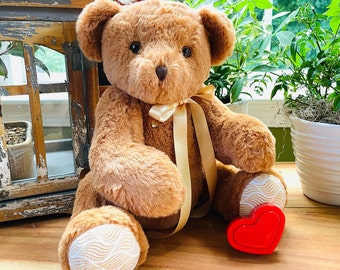 Voice Recording Gift, Voice Recording Valentine, Recordable Teddy Bear, Valentine's Day Gift for Her, First Valentine's Day Gift