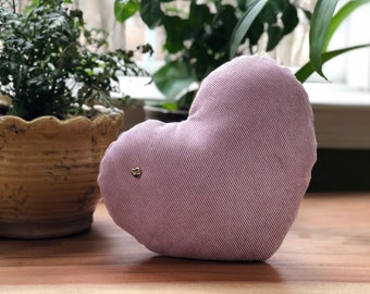 Heartbeat Recording Pillow, Expectant Mother Gift, 6x8 Corduroy Keepsake, up to 30 second record time