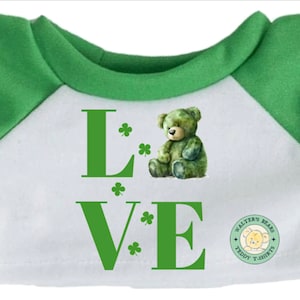 Teddy Bear T-shirt, Irish Doll T-Shirt, Holiday Shirts Bear, Custom Teddy T-shirt, Plush T Shirt , BAB T-Shirt
