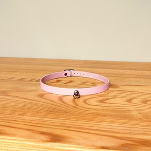 Pink choker for women Day choker for girl Premium genuine leather collar FREE SHIPPING with any other item