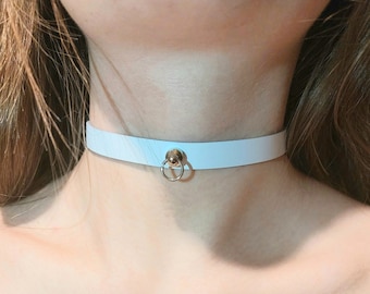 Leather minimalist choker for women Day choker for girl Premium genuine leather collar FREE SHIPPING with any other item