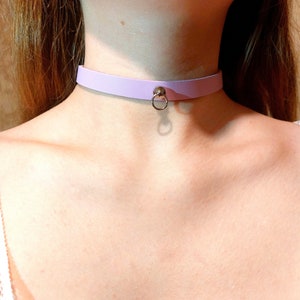 Ras de cou minimaliste en cuir pour femme Ras de cou de jour pour fille Collier en cuir véritable acajou de qualité supérieure LIVRAISON GRATUITE avec tout autre article image 5