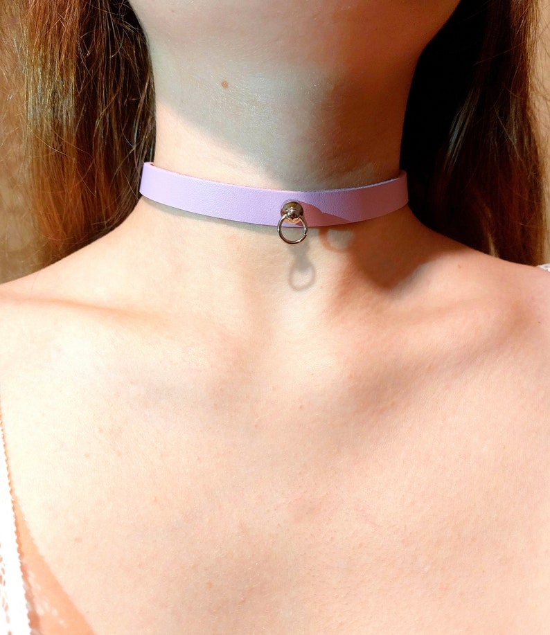 Ras de cou minimaliste en cuir pour femme Ras de cou de jour pour fille Collier en cuir véritable acajou de qualité supérieure LIVRAISON GRATUITE avec tout autre article image 5