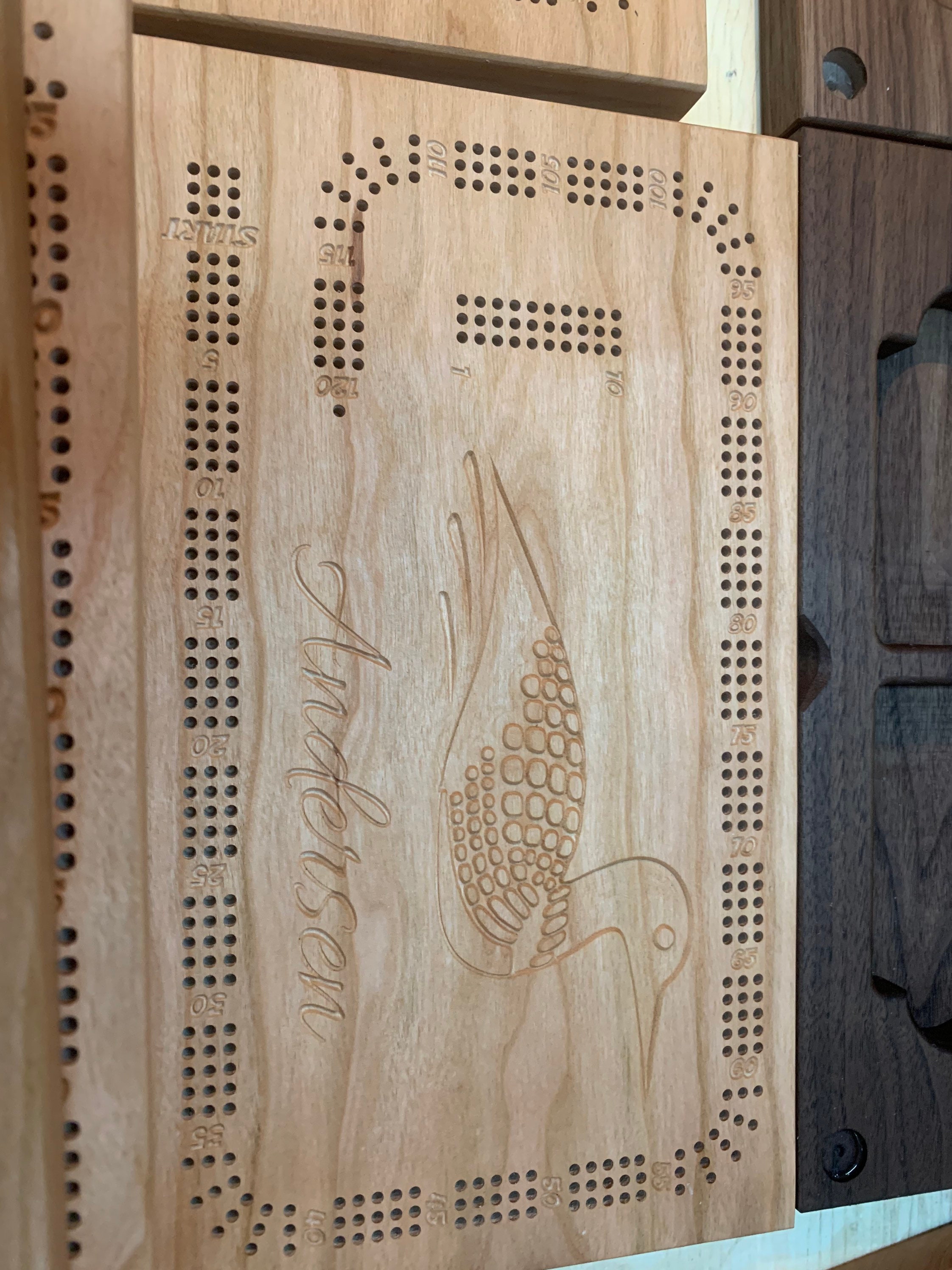 Personalized Cribbage Boards With Deck and Peg Storage Etsy Canada