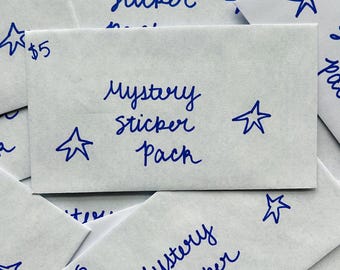 five dollar mystery sticker pack! three random vinyl stickers