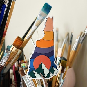 new hampshire mountains vinyl sticker