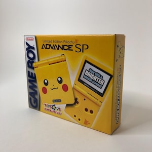 Replacement Box for Pikachu Toys R Us Nintendo Game Boy Advance SP Console