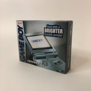 Replacement Box for Pearl Blue Nintendo Game Boy Advance SP Console