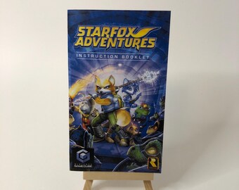 Replacement Manual for StarFox Adventures Nintendo GameCube