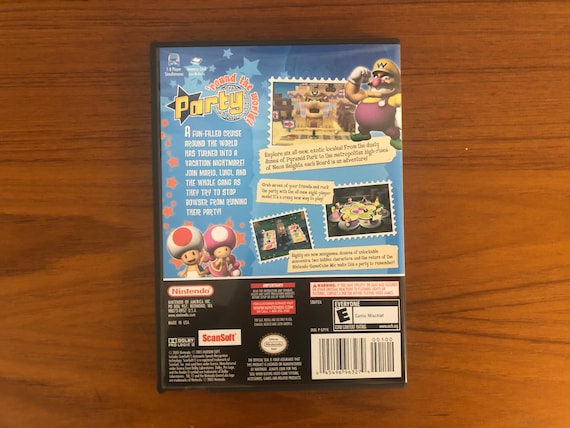 Custodia Originale Nintendo Gamecube Per Mario Party 7 – Solo Cover + Artwork – Perfetta Per Collezionisti E Restauri!