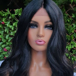 Black human top hair wigs uk