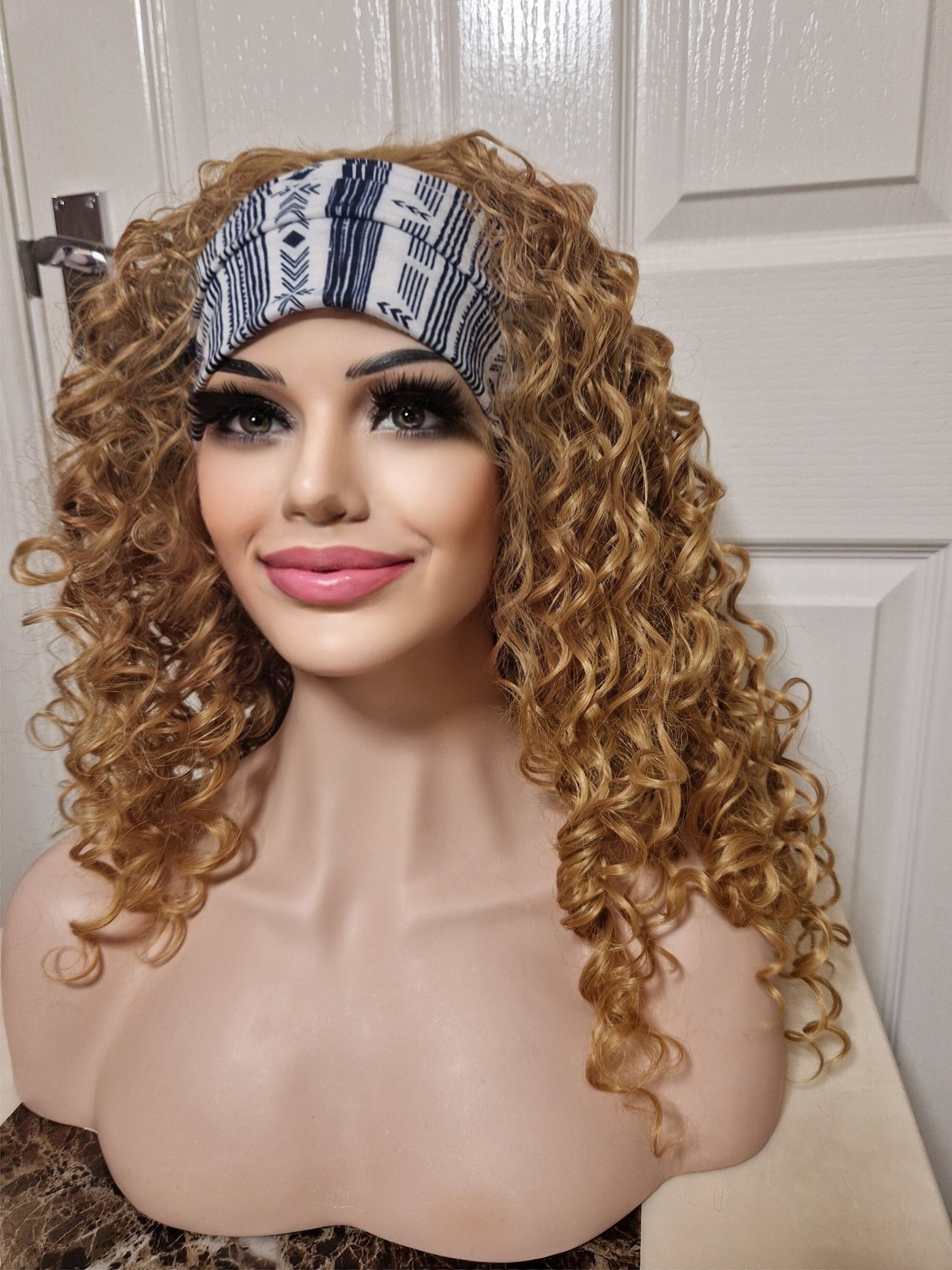 FAST DISPATCH Get up and Go Wig Leoni Synthetic Hair Wig Headband Hairband  Ginger Honey Blonde Auburn Copper Full Wig 