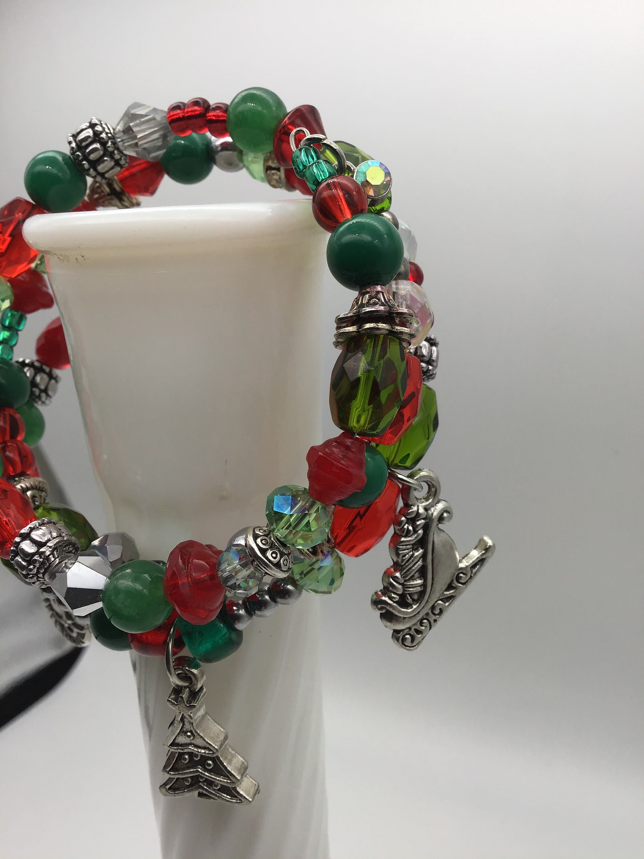 Bracelet for Christmas charm bracelet holiday jewelry gifts | Etsy