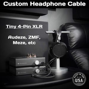 Audeze / ZMF / Meze Empyrean - Headphone Cable - Dual 4 Pin Mini XLR connectors