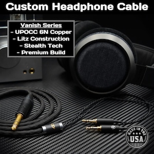 Vanish Philips Fidelio X3 / Audeze LCD-1 Headphone Cable - UPOCC Litz 6N Pure Copper