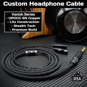Vanish ZMF / Audeze / Meze Premium Headphone Cable - UPOCC Litz 6N Pure Copper
