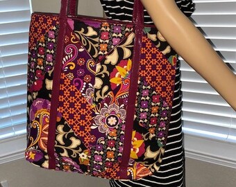 vera bradley laptop travel tote