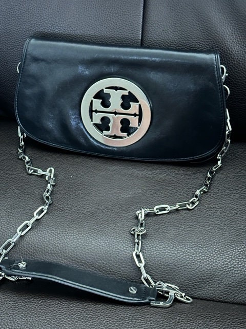 Tory Burch French Gray Emerson Envelope Adjustable Leather Shoulder Bag, Best Price and Reviews
