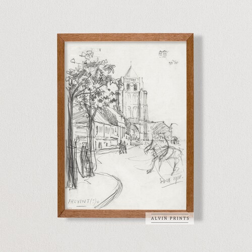 Vintage Fine Art Gallery Wall Set of 10| Antique Farmhouse Home Office Wall Decor | shops Physical Art Prints | Gifts for Birthday