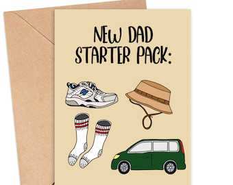 Funny New Dad Card, Card for New Dad, Funny Fathers Day Card, Card For Husband, Dad to Be Card, Card for him, New Dad Card, Dad Joke