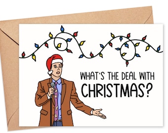 Funny Christmas 2020, Seinfeld Christmas Card, Funny Holiday Cards, Social Distance Christmas Card, Quarantine Holiday Card, Card for Him