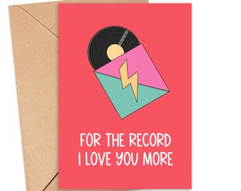 I Love You More Anniversary Card, Funny Valentines Day Card, Funny Anniversary Card Husband, Wedding Anniversary Card, Joyeux anniversaire