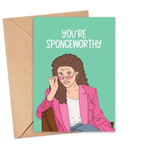 Carte d'anniversaire à imprimer, carte Elaine Benes, carte d'anniversaire drôle pour mari, carte d'anniversaire de Seinfeld