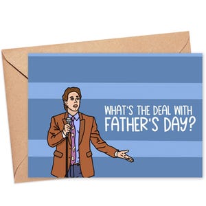 Seinfeld Vatertagskarte, DRUCKBAR Lustige Vatertagskarte, Vatertagskarte Humor, lustige Karte für Papa, TV-Serie Vatertagskarte Papa Ehemann