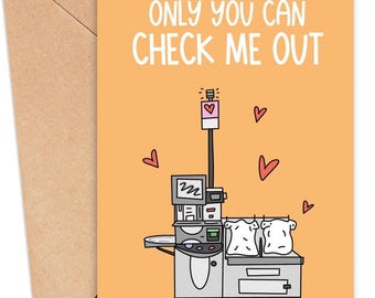 Tarjeta divertida de San Valentín para él (imprimible), tarjeta de aniversario para esposa, tarjeta de Galentine, tarjeta de amor para novio, tarjeta de San Valentín para novia.