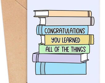 Funny Graduation Card Printable, Funny College Grad Card, Highschool Grad Card, Funny Accomplishment Card, University Graduation Card