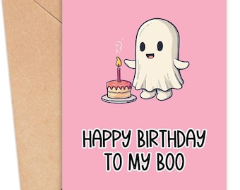 Printable Birthday Card for Friend, Birthday Card for Girl Friend Best Friend, Funny Birthday Card, Cute Birthday Card, Birthday Boo