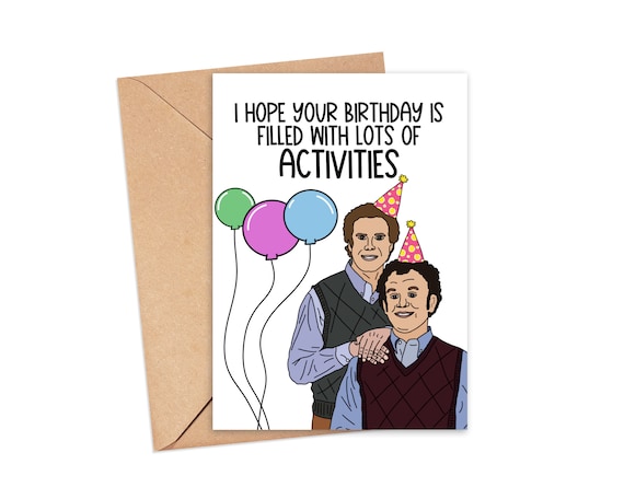 Step Brothers Birthday Card Funny Gift For Him Birthday Card | Etsy