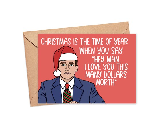 Funny Christmas Card 2020 The Office Christmas Card Michael