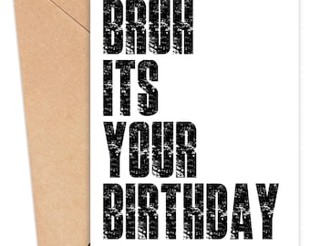 Tarjeta de cumpleaños imprimible de Bruth Skibbidi Rizz, tarjeta de cumpleaños divertida para adolescentes, tarjeta de jerga, tarjeta de cumpleaños de sobrino, tarjeta de cumpleaños de nieto, Bruh